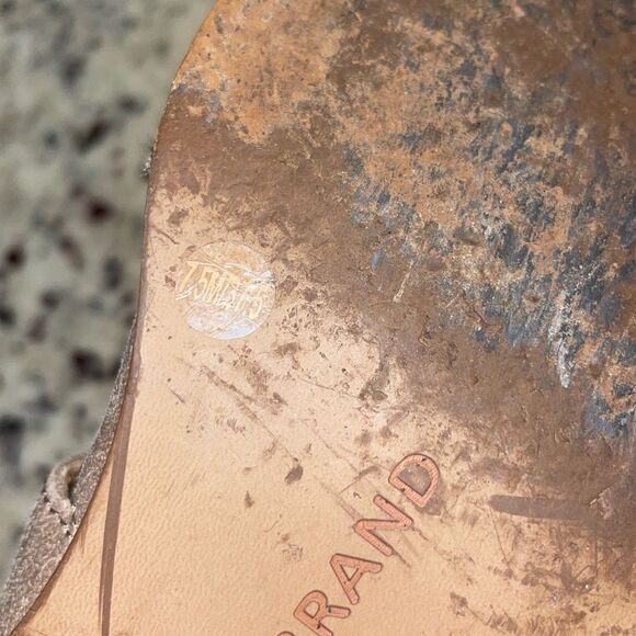 Lucky Brand Tazu Sandal Women's Fisherman Lace Up Zip Back Tan Size‎ 7.5 - Picture 6 of 6